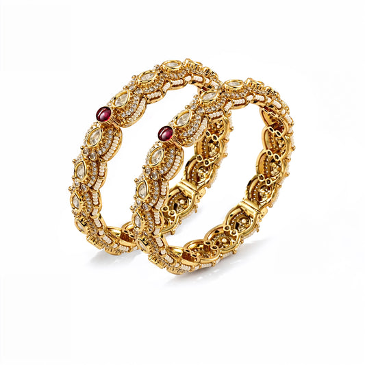 Mehr Ruby Pearl Bangles