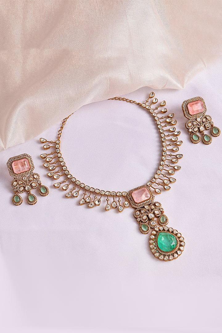 Ranihaar Polki Necklace Set