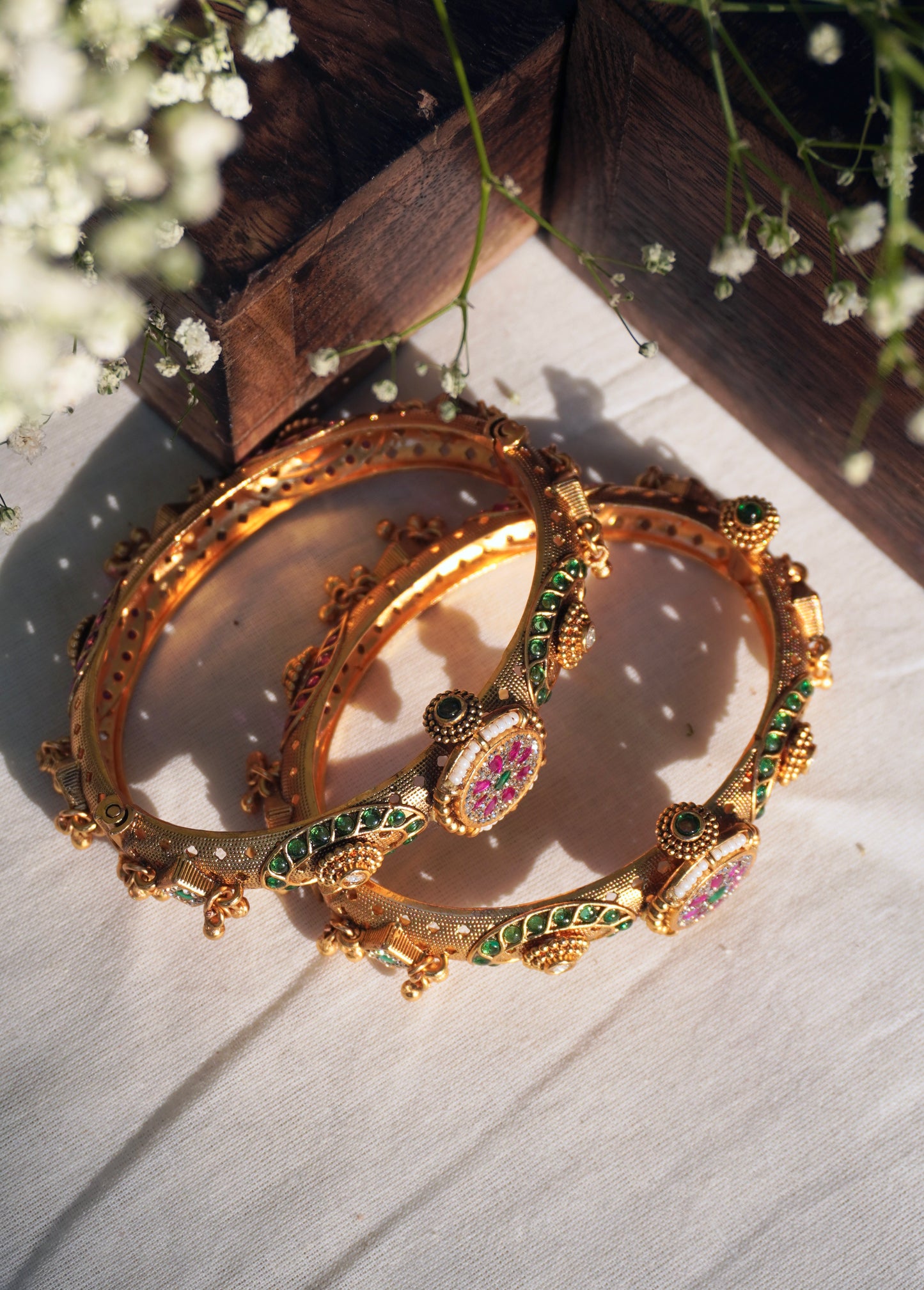 Rani Temple Bangle Set