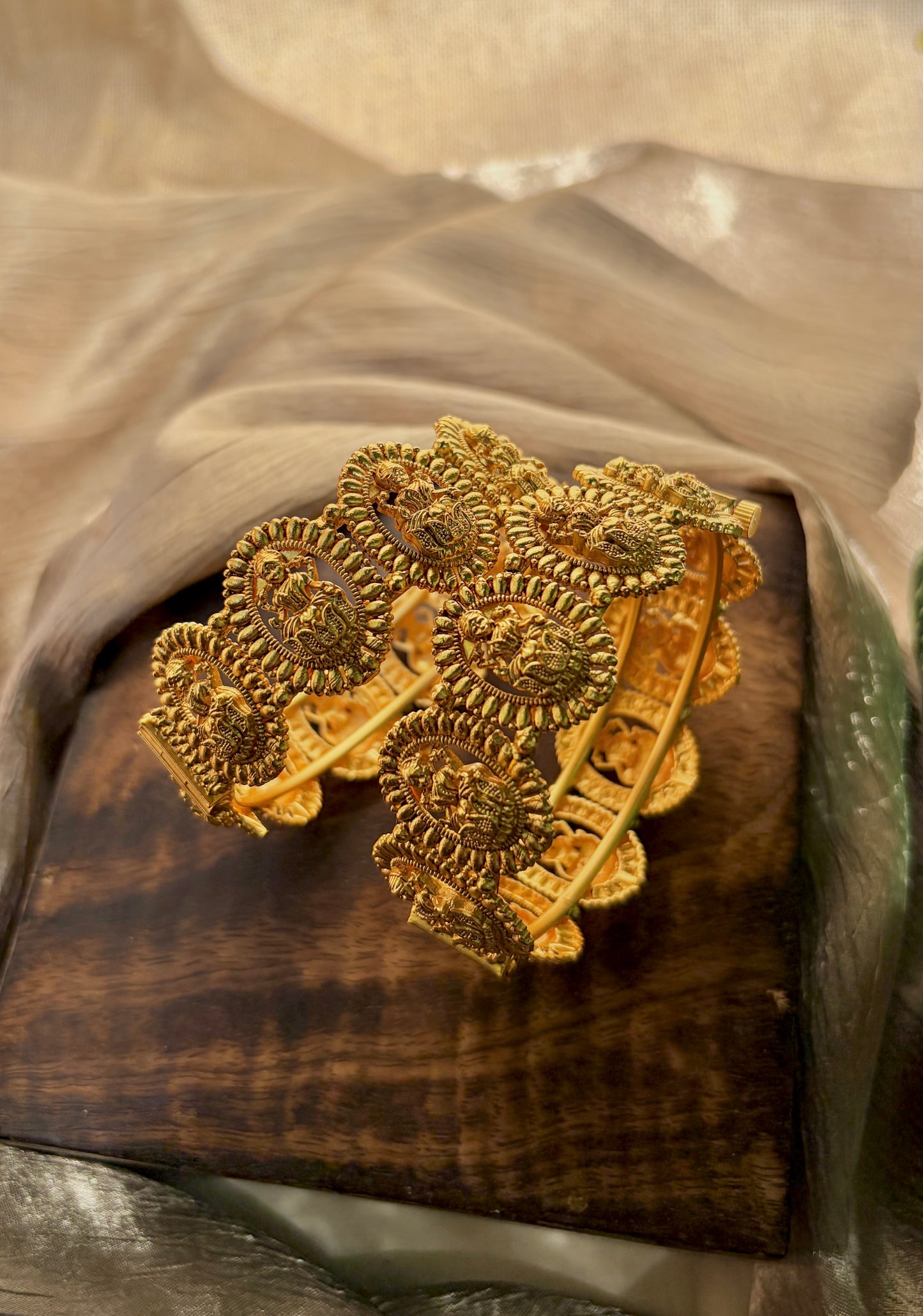 Lakshmi Temple Bangle Set