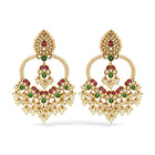 Pearl Crescent Chandbaali Earrings