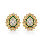Meira Teardrop Polki Studs