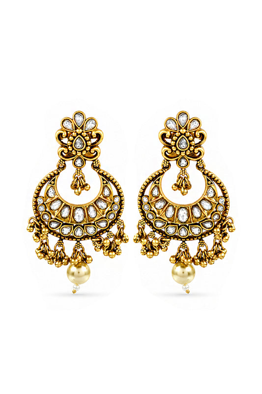 Heeri Chand Kundan Earrings