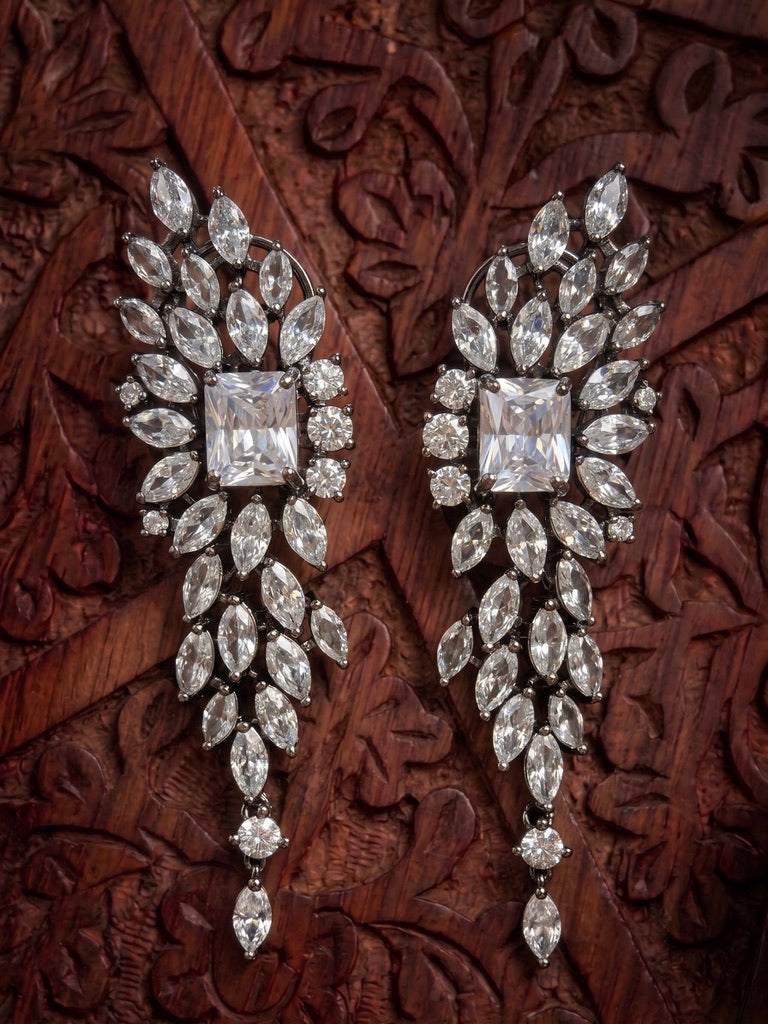 Aafiya Zircon Drop Earrings