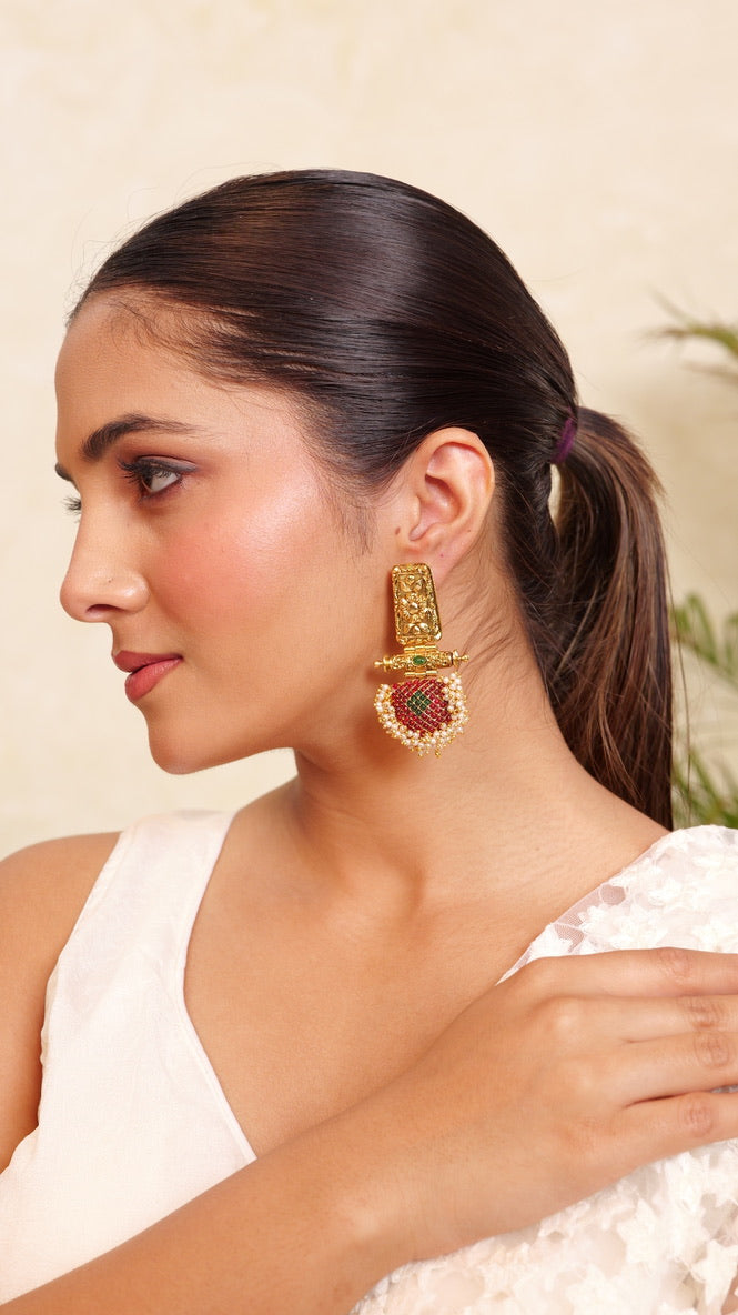 Rawa Jharokha Ethnic Earrings