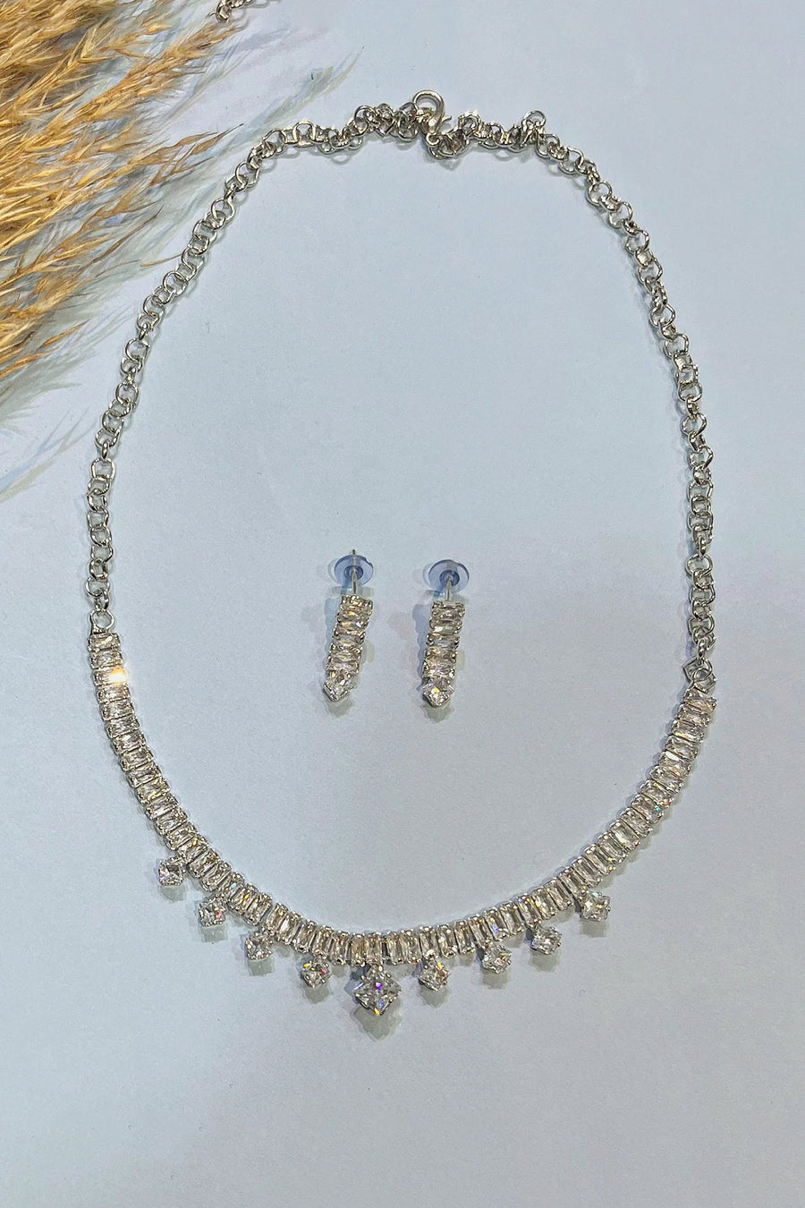 Zircon Princess Fringe Necklace