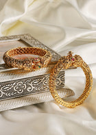 Antique Gold Temple Carved Kada