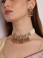 Rajputana Ruby Emerald Pearl Necklace Set