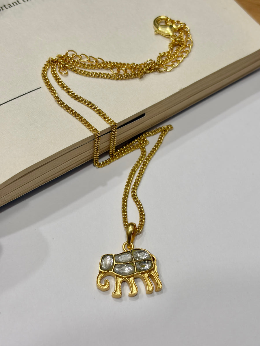 Mini Elephant Pendant Necklace