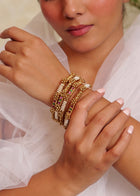 Malligai Temple Bangle Set of 4