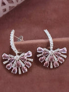 Zephyr Pink Cascade Zircon Earrings