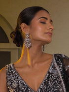 Vintage Zircon Waterfall Drop Earrings