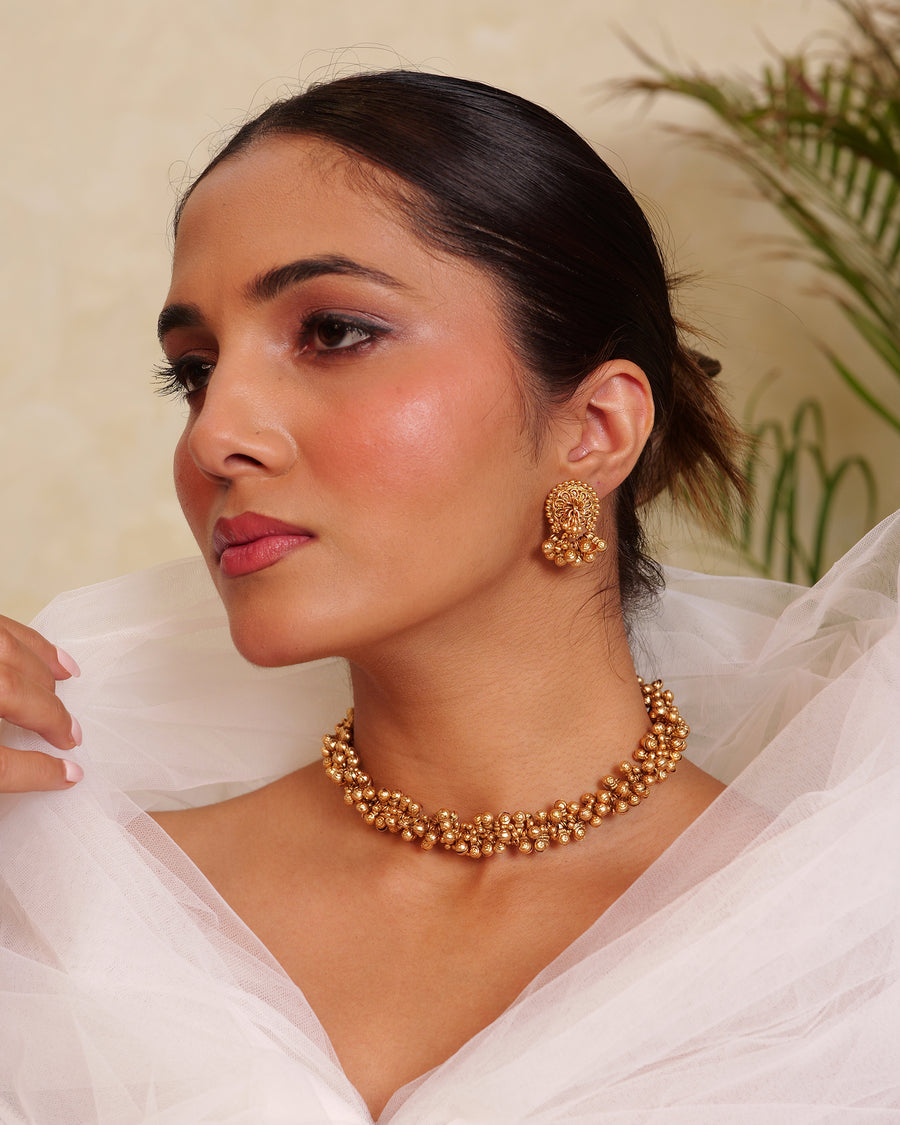 Sona Ghungroo Ethnic Necklace Set