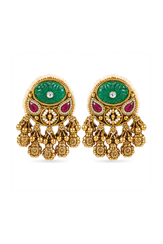 Panna Gul Temple Studs