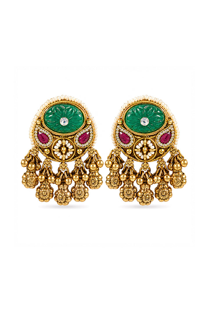 Panna Gul Temple Studs