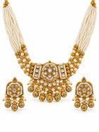 Mehfil Pearl Kundan Jhumka Necklace Set