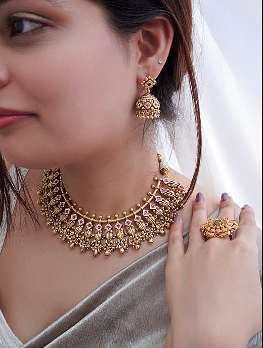 Rajyalakshmi Temple Rani Haar Set