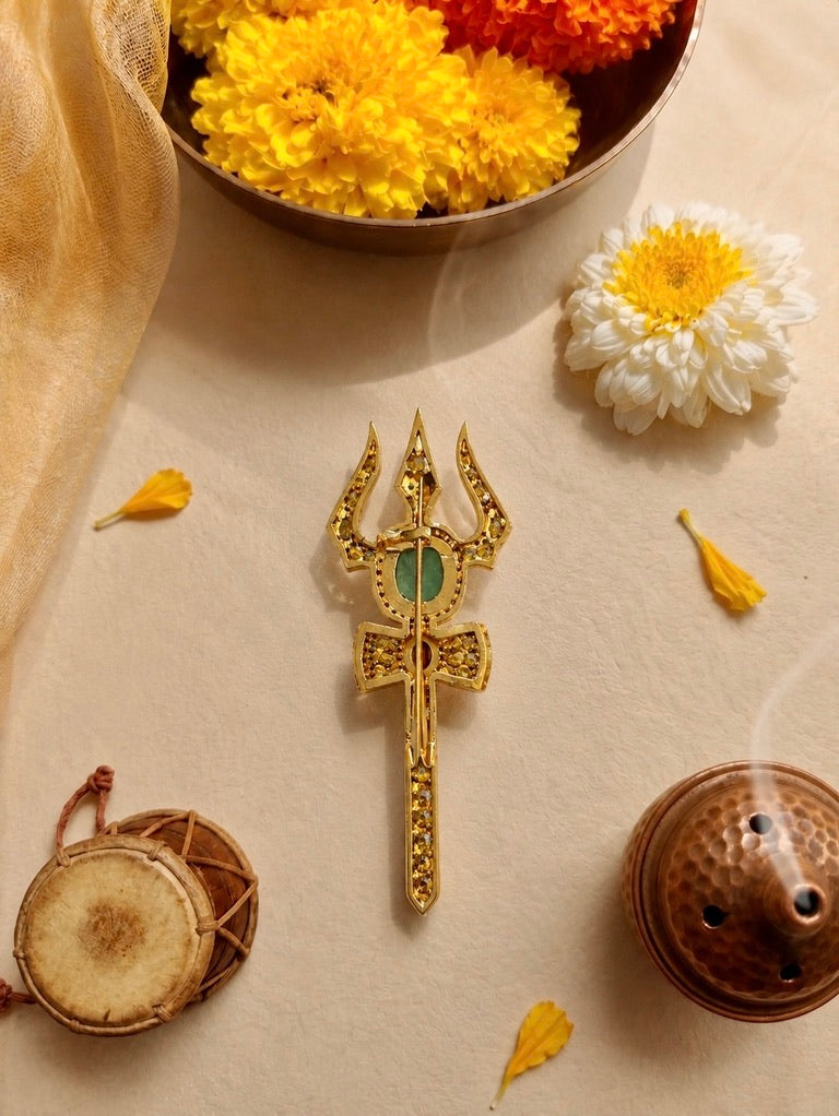 Mahadev Shakti Brooch