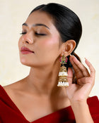 Mahalakshmi Antique Double Jhumka Earrings