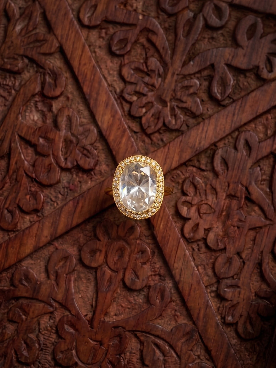 Veya Moissanite Polki Ring