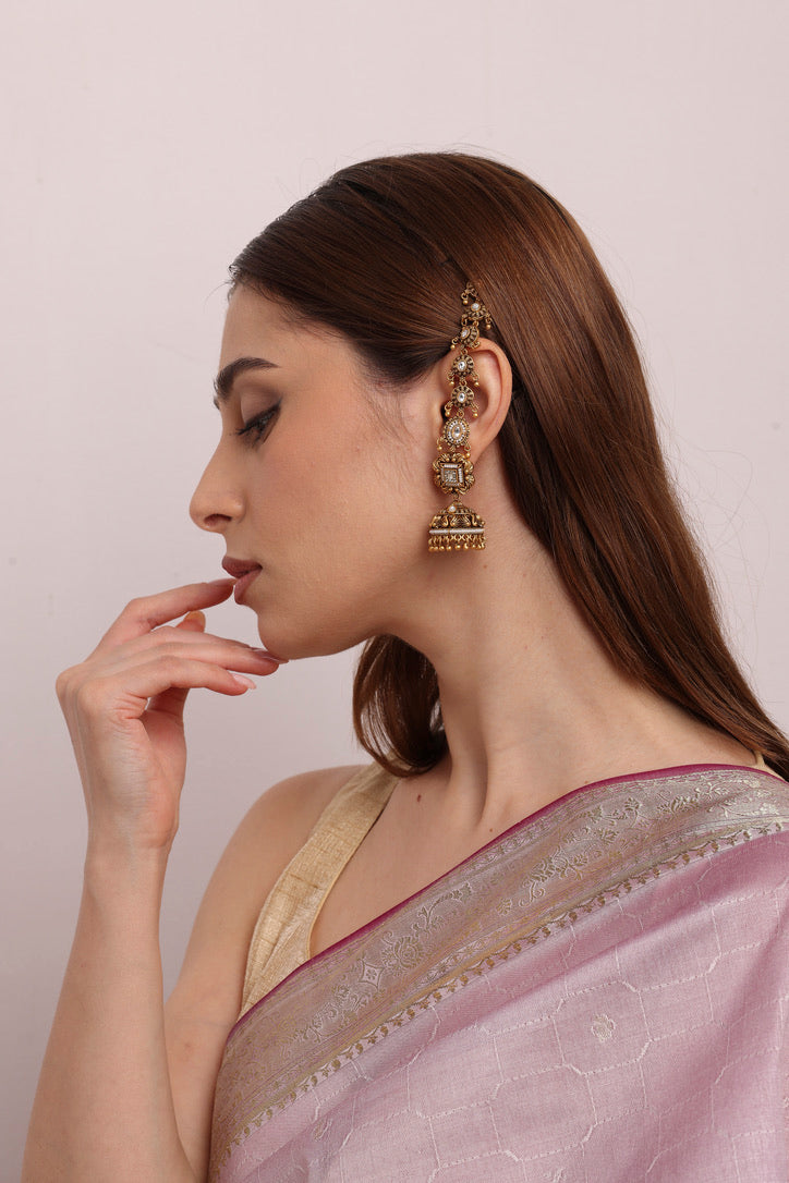 Ira Jhumka Hairchain Earring