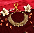 Antique Finish Lakshmi Coin Necklace Set