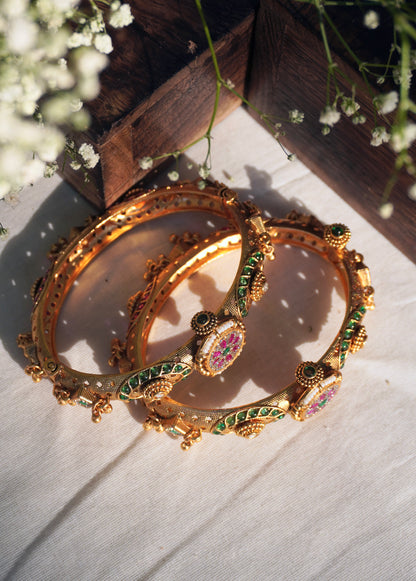 Rani Temple Bangle Set