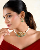 Aina Pearl Polki Choker Set