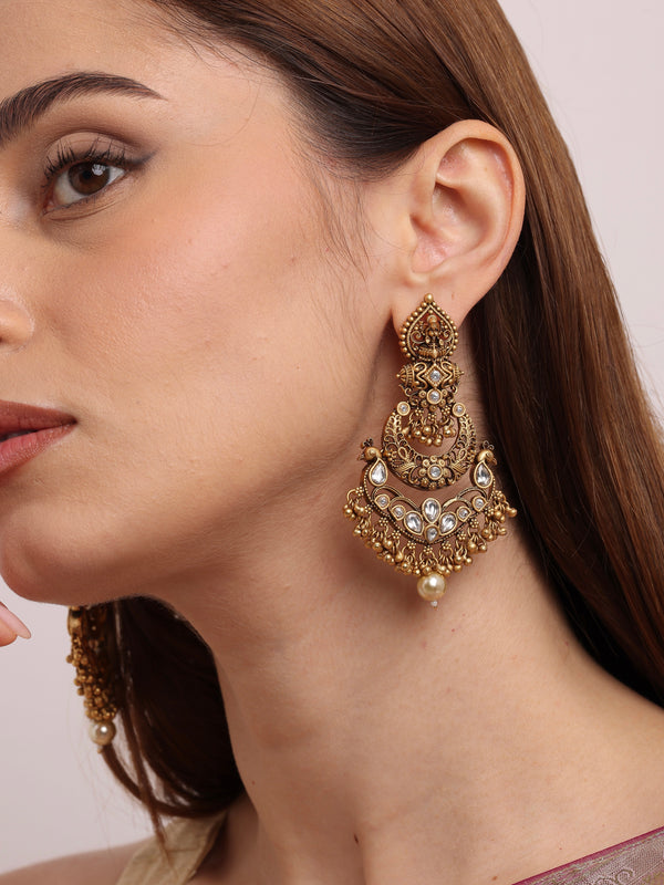 Tara Antique Chaandbali Earrings