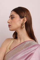 Adaa Antique Gold Hair Chain Jhumka Earring