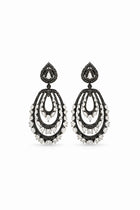 Nyx Black Cascade Zircon Chandelier Earrings