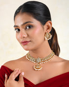 Pushpa Pearl Polki Choker Set
