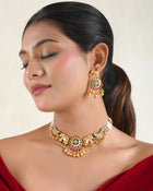 Gajalakshmi Temple Choker Set