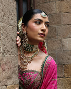 Chaand Phool Antique Necklace Set