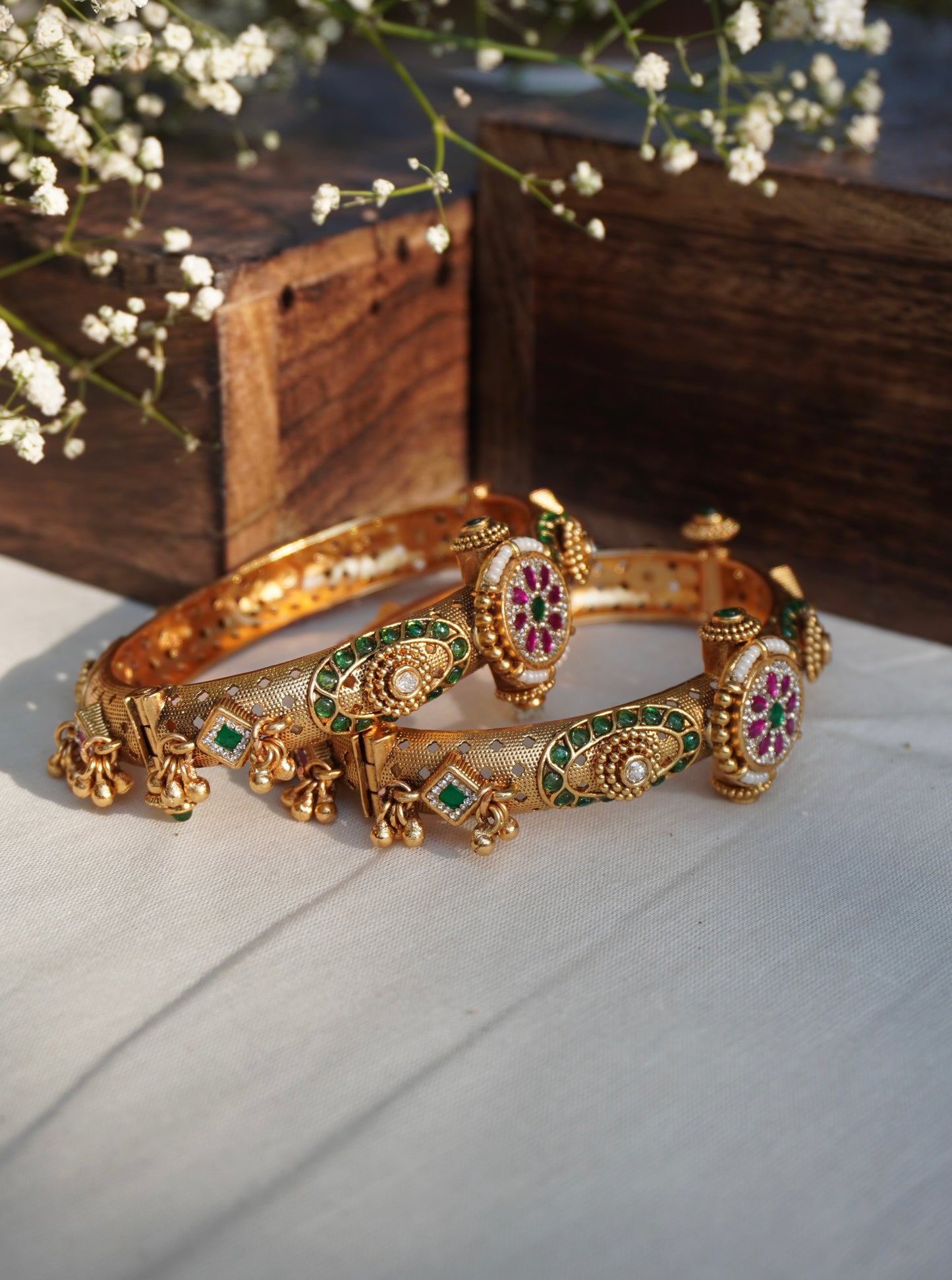 Rani Temple Bangle Set