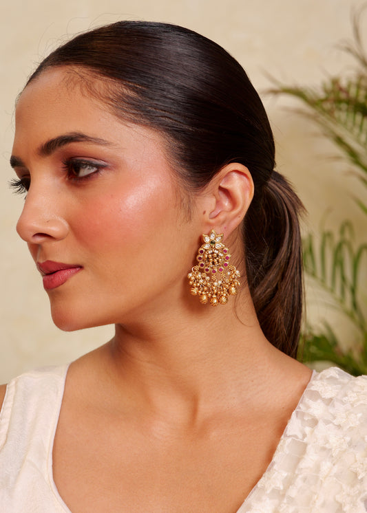 Mayur Valli Ghungroo Earrings