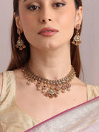 Trikon Ruby Green Temple Choker Set