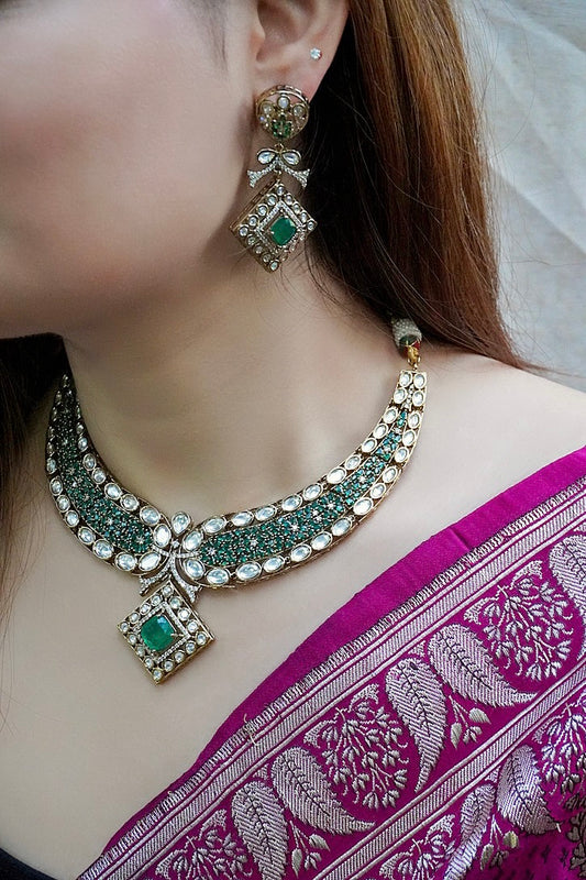 Rajwada Kundan Necklace Set