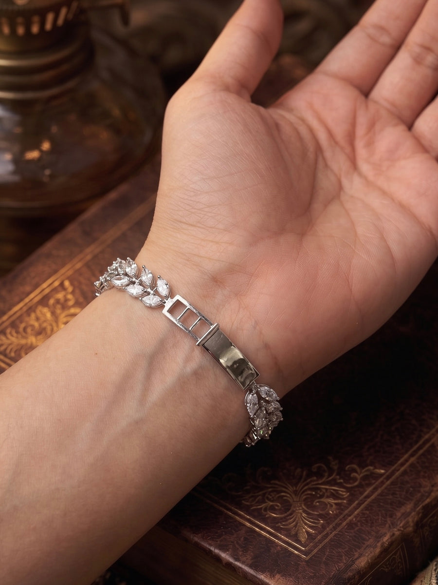Zehra Zircon Statement Bangle Bracelet