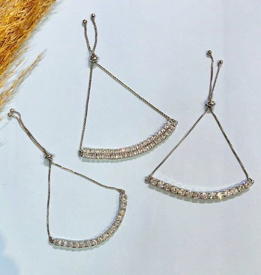 Trio Zircon Bracelet Set
