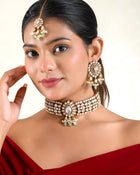 Ameera Emerald Kundan Choker Set