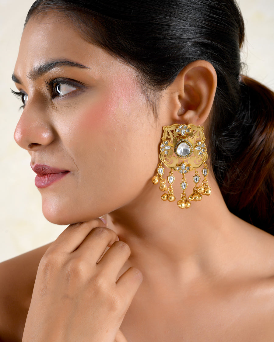 Kamalini Gold Tone Earrings