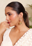 Gulnaar Ruby Temple Jhumkas