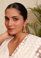 Ahalya Emerald Dome Jhumkas