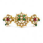 Ruby & Emerald Kundan Pearl Bracelet