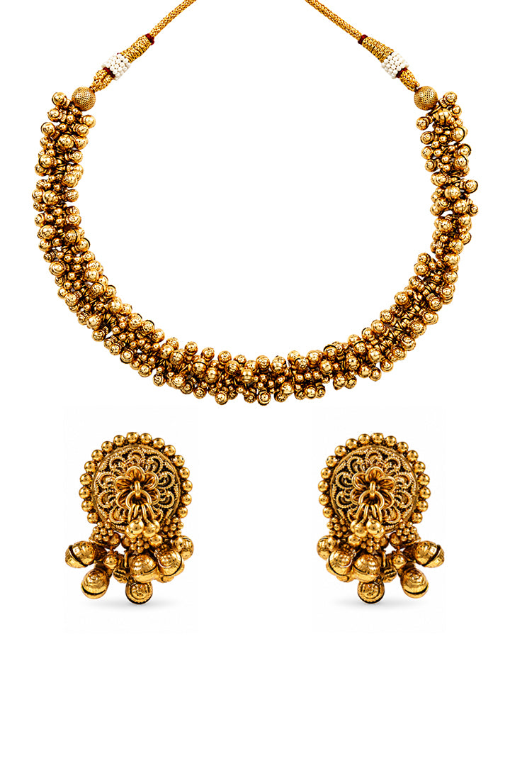 Sona Ghungroo Ethnic Necklace Set