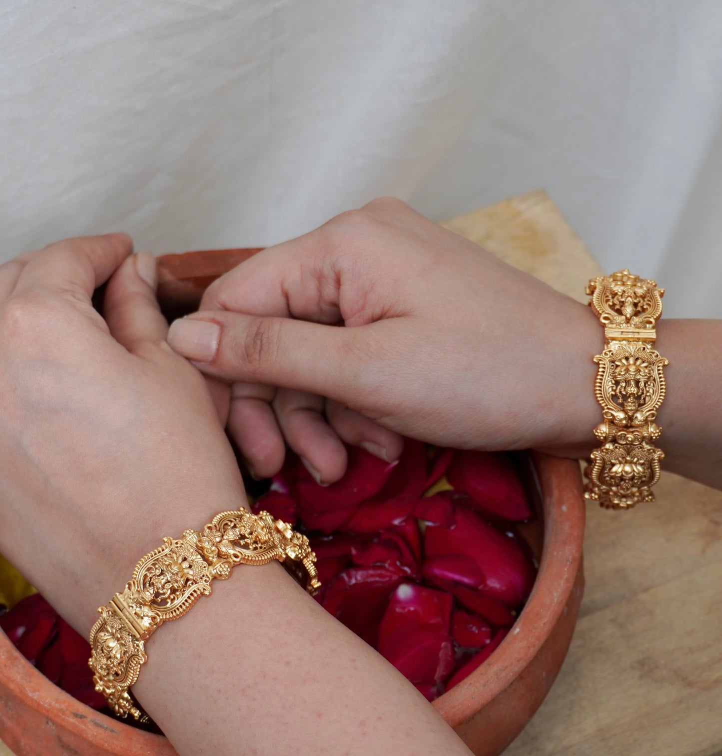 Lakshita Temple Bangle Set