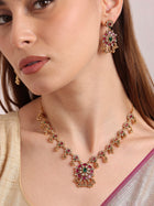 Bagh Ruby Emerald Floral Link Set