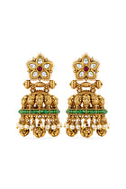 Ahalya Emerald Dome Jhumkas