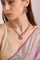 Bagh Ruby Emerald Floral Link Set